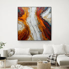 Fiery Orange And Red Hues by Alpenglow Workshop on GIANT ART - abstract abstract art