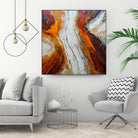 Fiery Orange And Red Hues by Alpenglow Workshop on GIANT ART - abstract abstract art