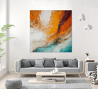 Fiery Horizon Burst by Alpenglow Workshop on GIANT ART - abstract abstract art
