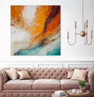 Fiery Horizon Burst by Alpenglow Workshop on GIANT ART - abstract abstract art