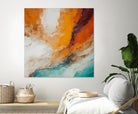 Fiery Horizon Burst by Alpenglow Workshop on GIANT ART - abstract abstract art