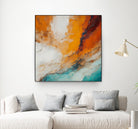 Fiery Horizon Burst by Alpenglow Workshop on GIANT ART - abstract abstract art