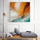 Fiery Horizon Burst by Alpenglow Workshop on GIANT ART - abstract abstract art