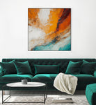 Fiery Horizon Burst by Alpenglow Workshop on GIANT ART - abstract abstract art