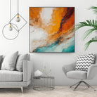 Fiery Horizon Burst by Alpenglow Workshop on GIANT ART - abstract abstract art