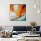 Fiery Horizon Burst by Alpenglow Workshop on GIANT ART - abstract abstract art