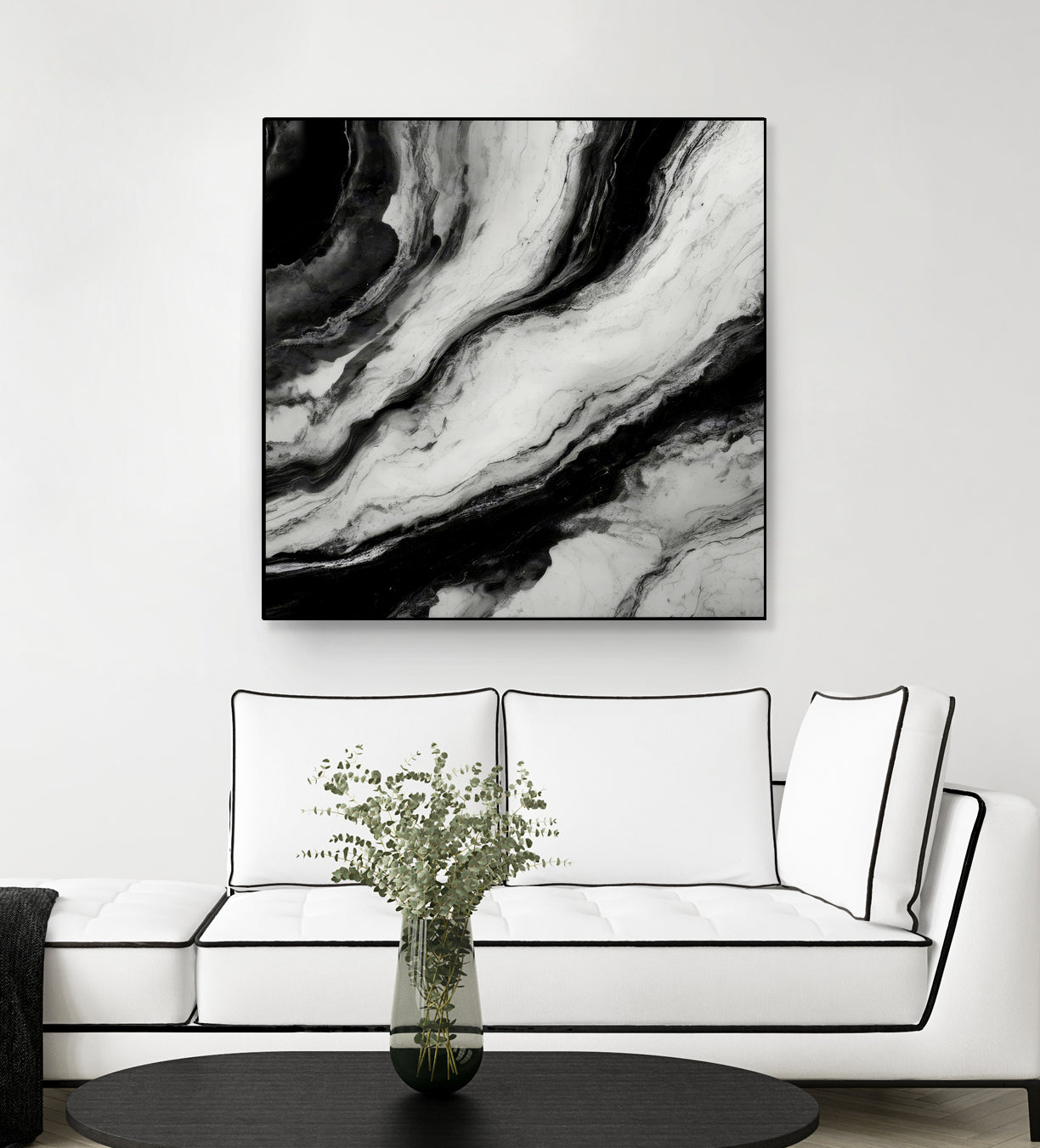 Monochrome Waves by Alpenglow Workshop on GIANT ART - 12000 illustration