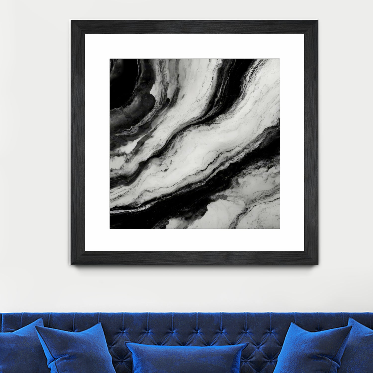 Monochrome Waves by Alpenglow Workshop on GIANT ART - 12000 illustration
