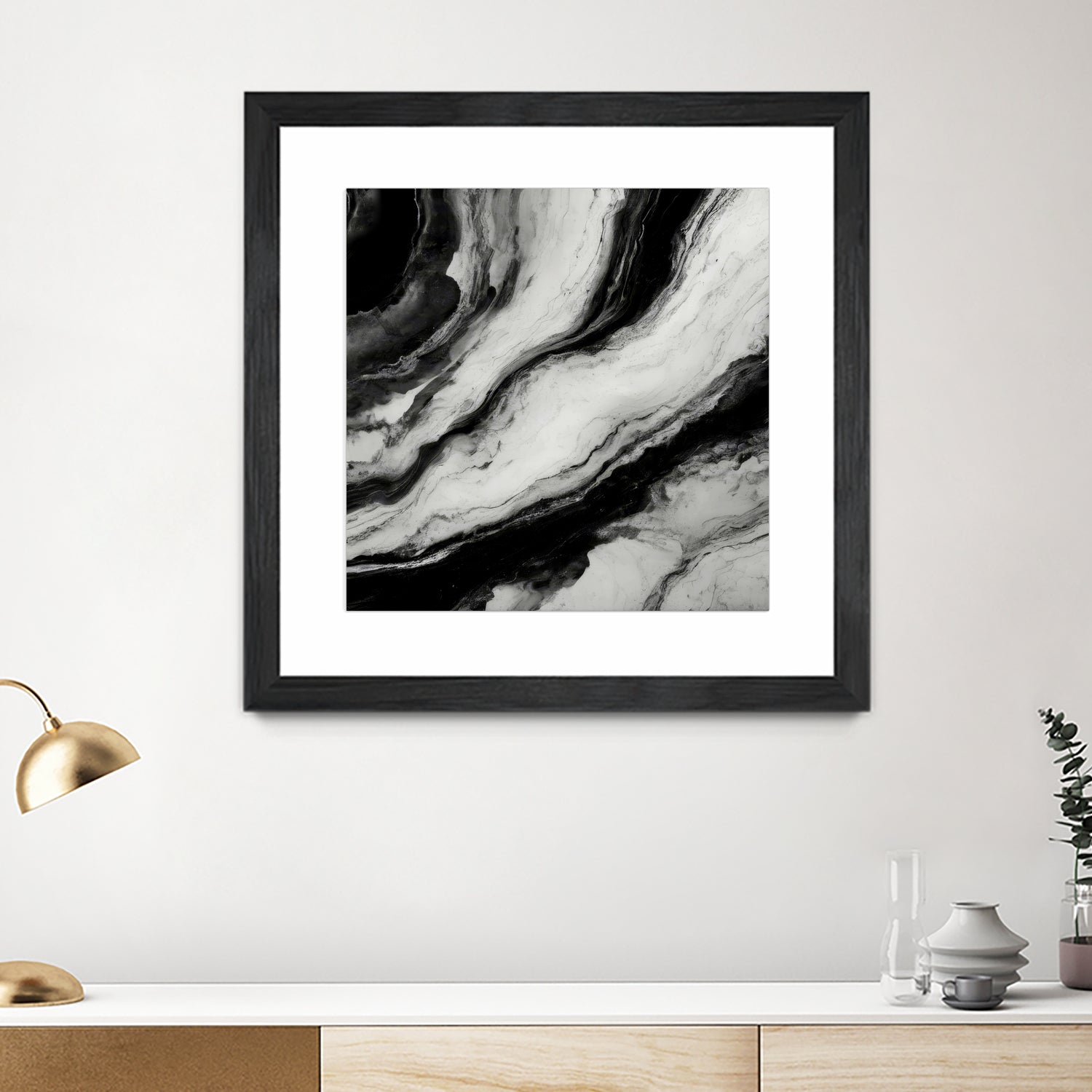 Monochrome Waves by Alpenglow Workshop on GIANT ART - 12000 illustration