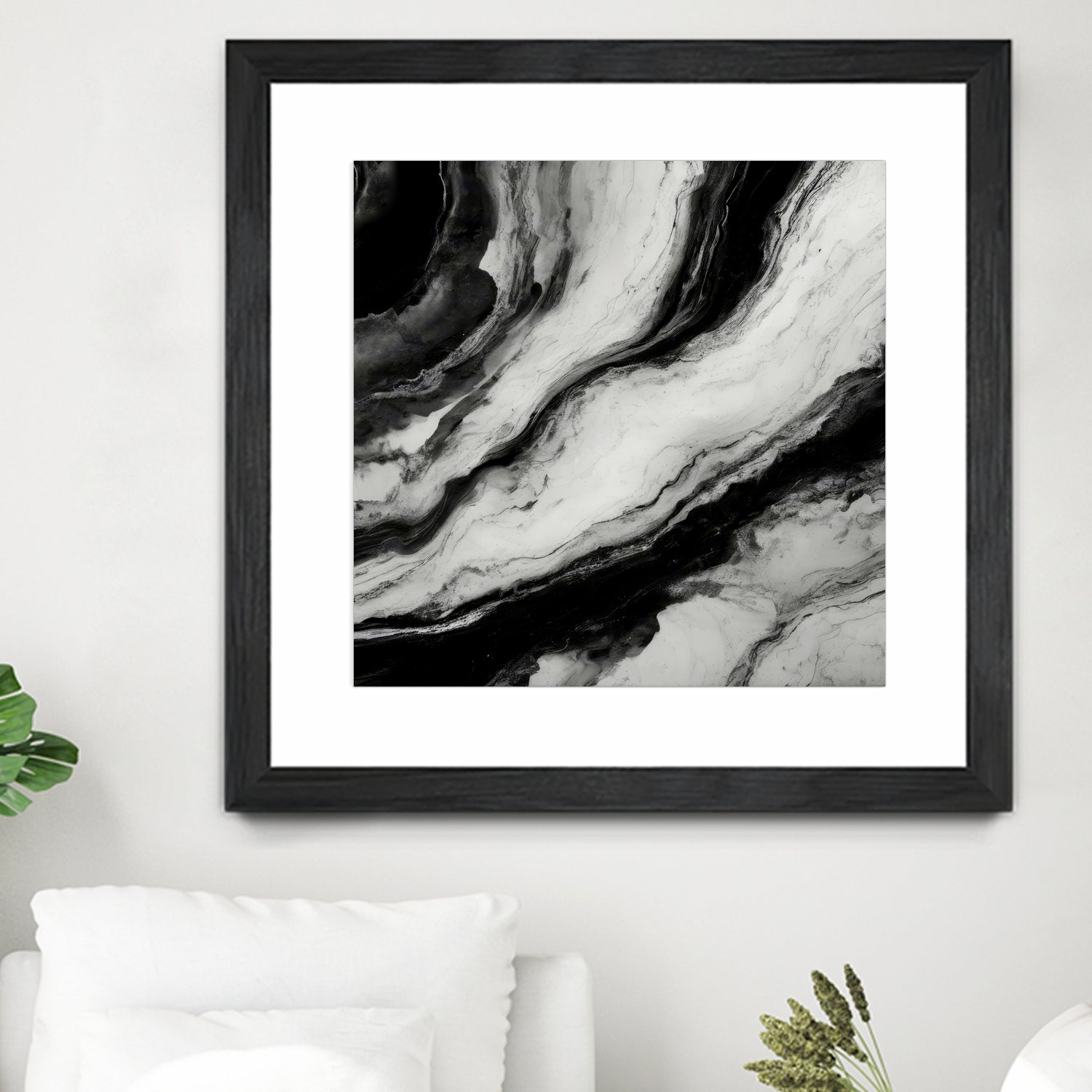 Monochrome Waves by Alpenglow Workshop on GIANT ART - 12000 illustration