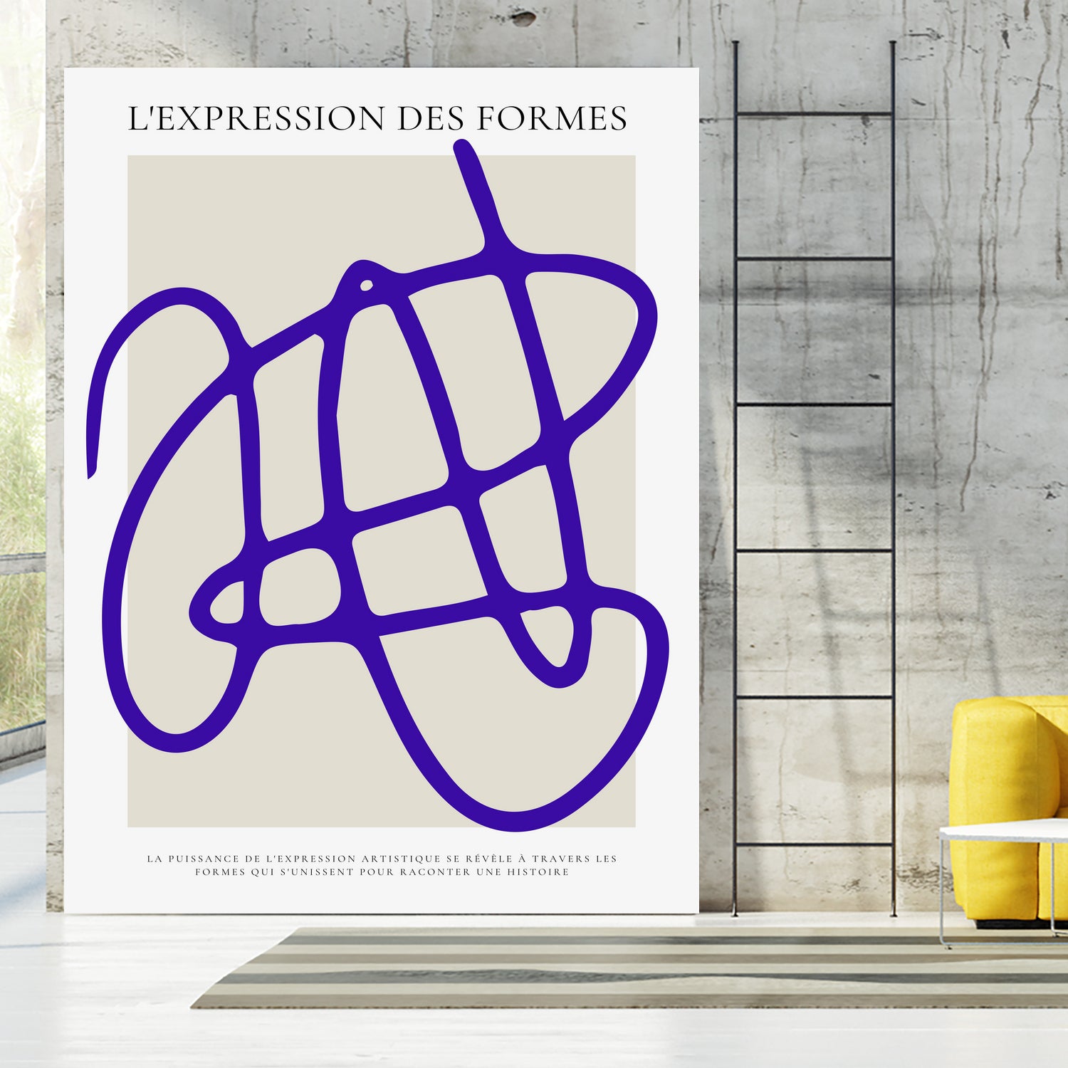 SIGNATURE ABSTRAITE by RS LAB STUDIO on GIANT ART - line art bicycle