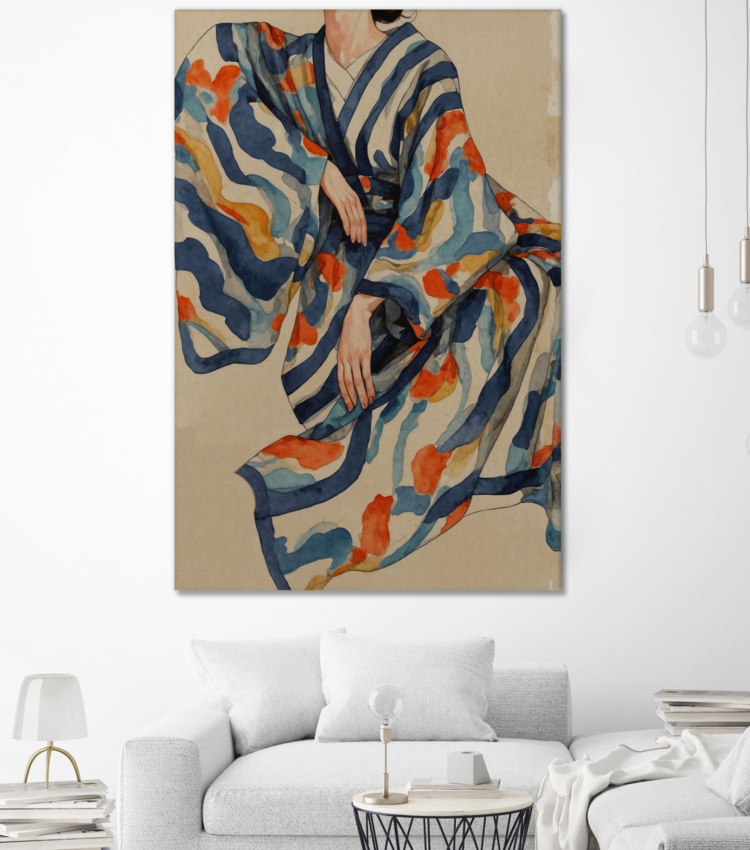 Flowing Kimono Patterns - Art Print by THE MIUUS STUDIO | GIANT ART