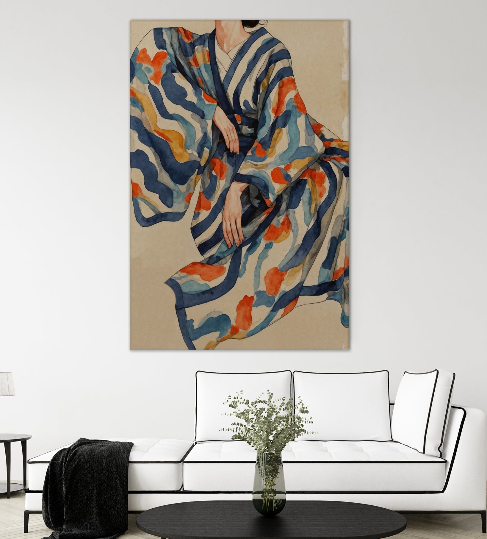 Flowing Kimono Patterns - Art Print by THE MIUUS STUDIO | GIANT ART