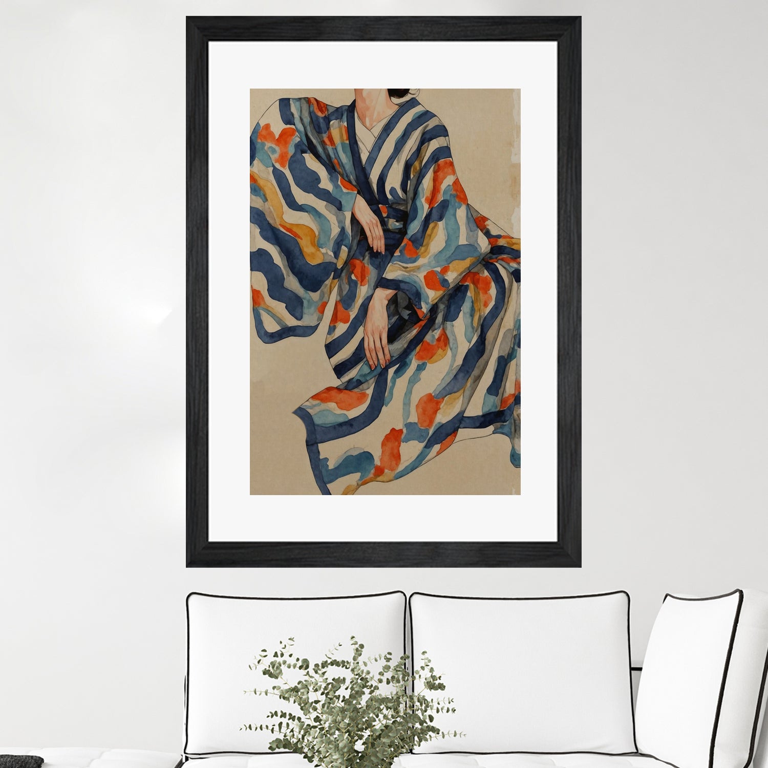Flowing Kimono Patterns - Art Print by THE MIUUS STUDIO | GIANT ART