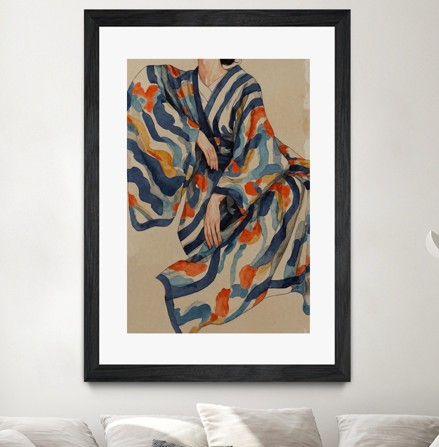 Flowing Kimono Patterns - Art Print by THE MIUUS STUDIO | GIANT ART