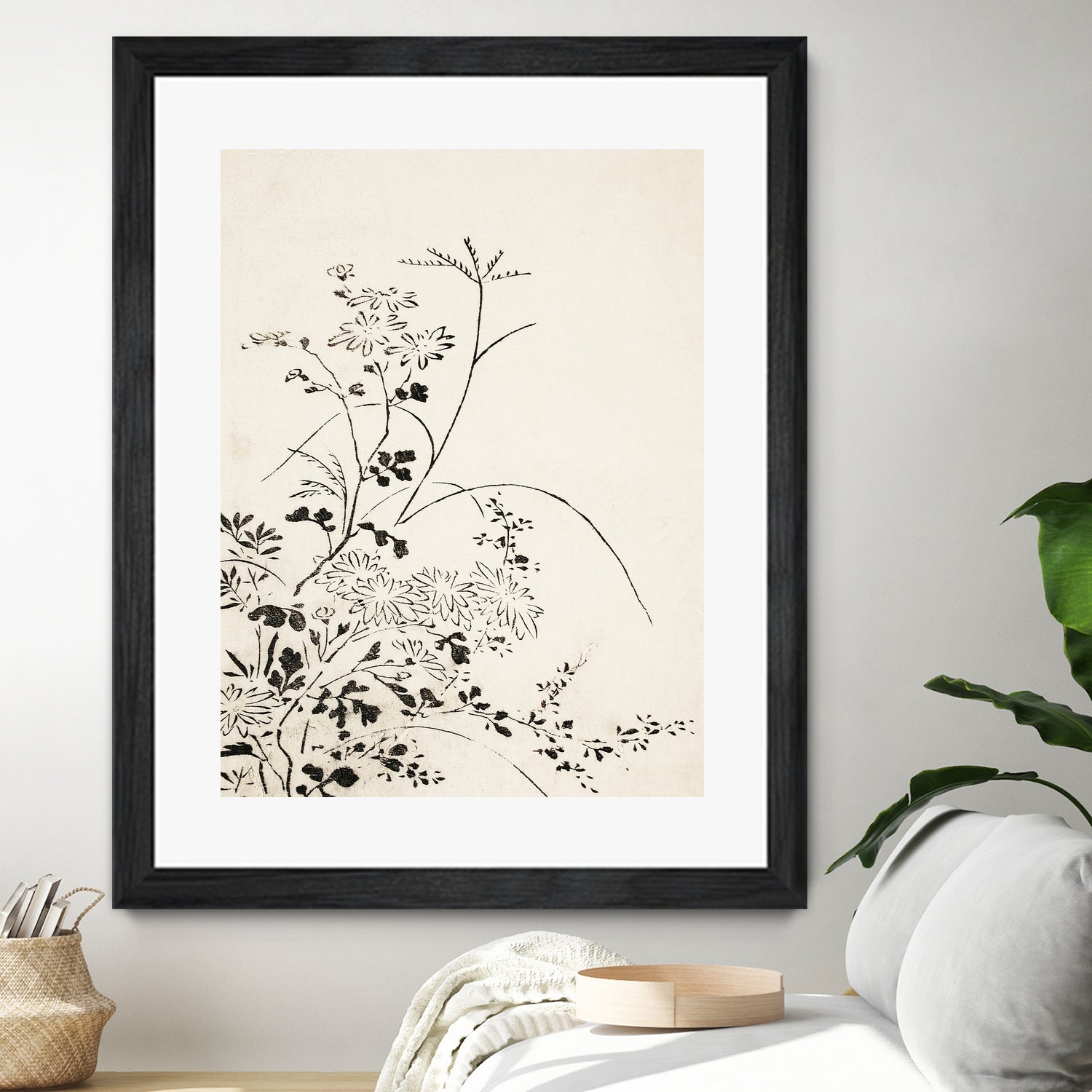 Autumn Flowers and Grasses (1762) by Miyazaki Yuzen on GIANT ART - illustration drawing