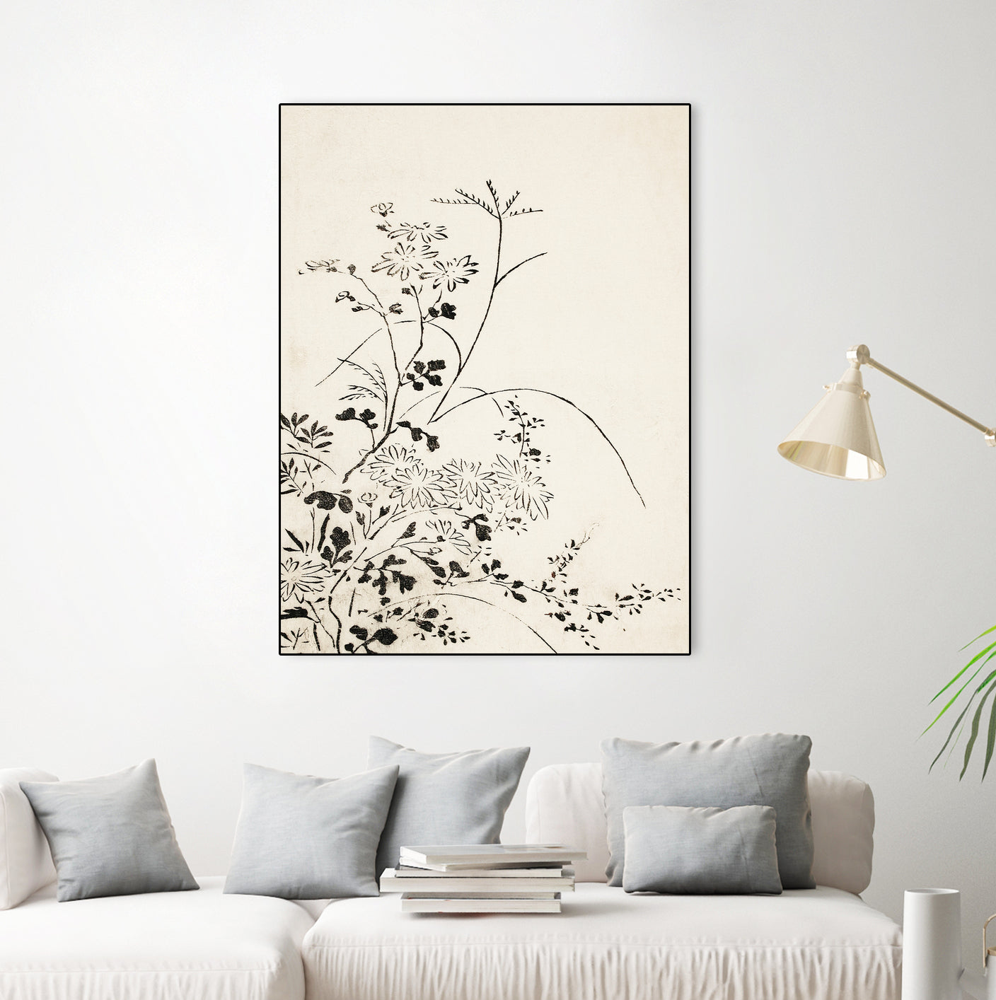 Autumn Flowers and Grasses (1762) by Miyazaki Yuzen on GIANT ART - illustration drawing