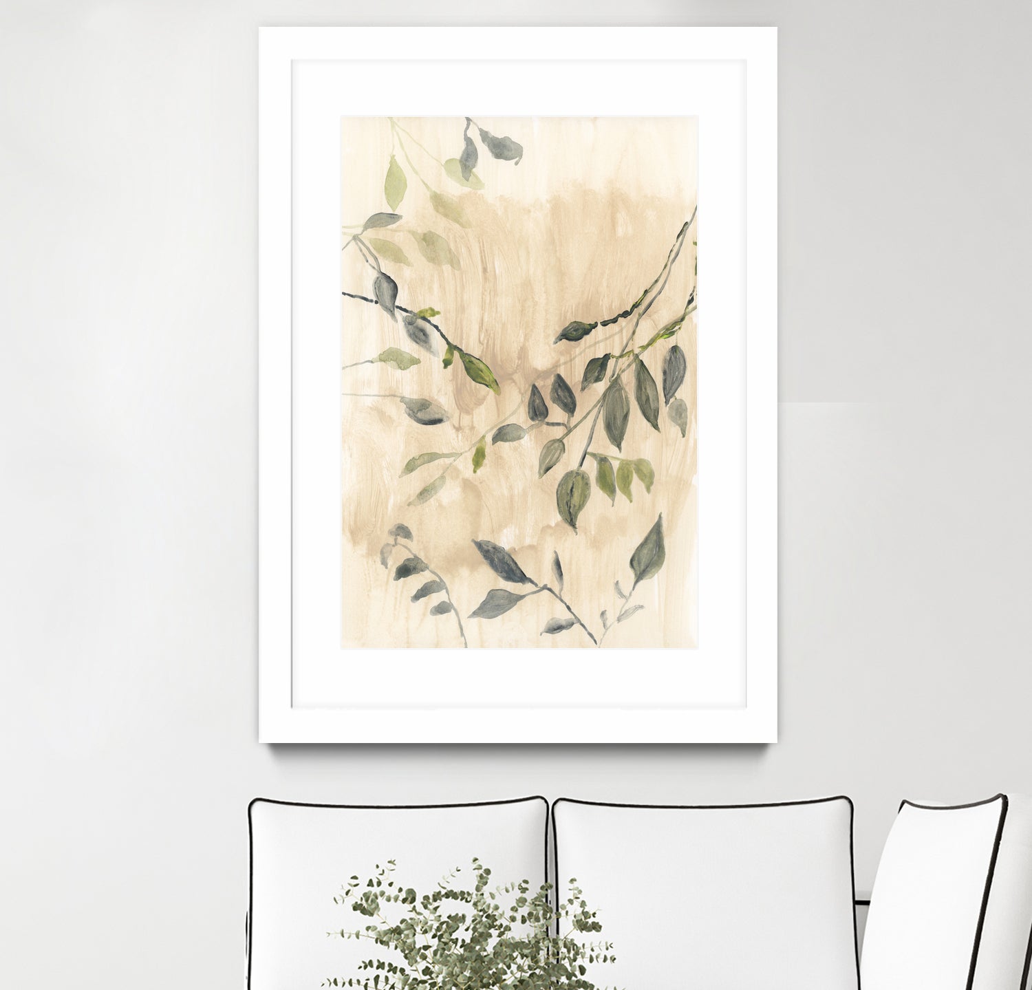 Colour Washed Leaves No1 by cartissi on GIANT ART - leaves flowers and plants leaves