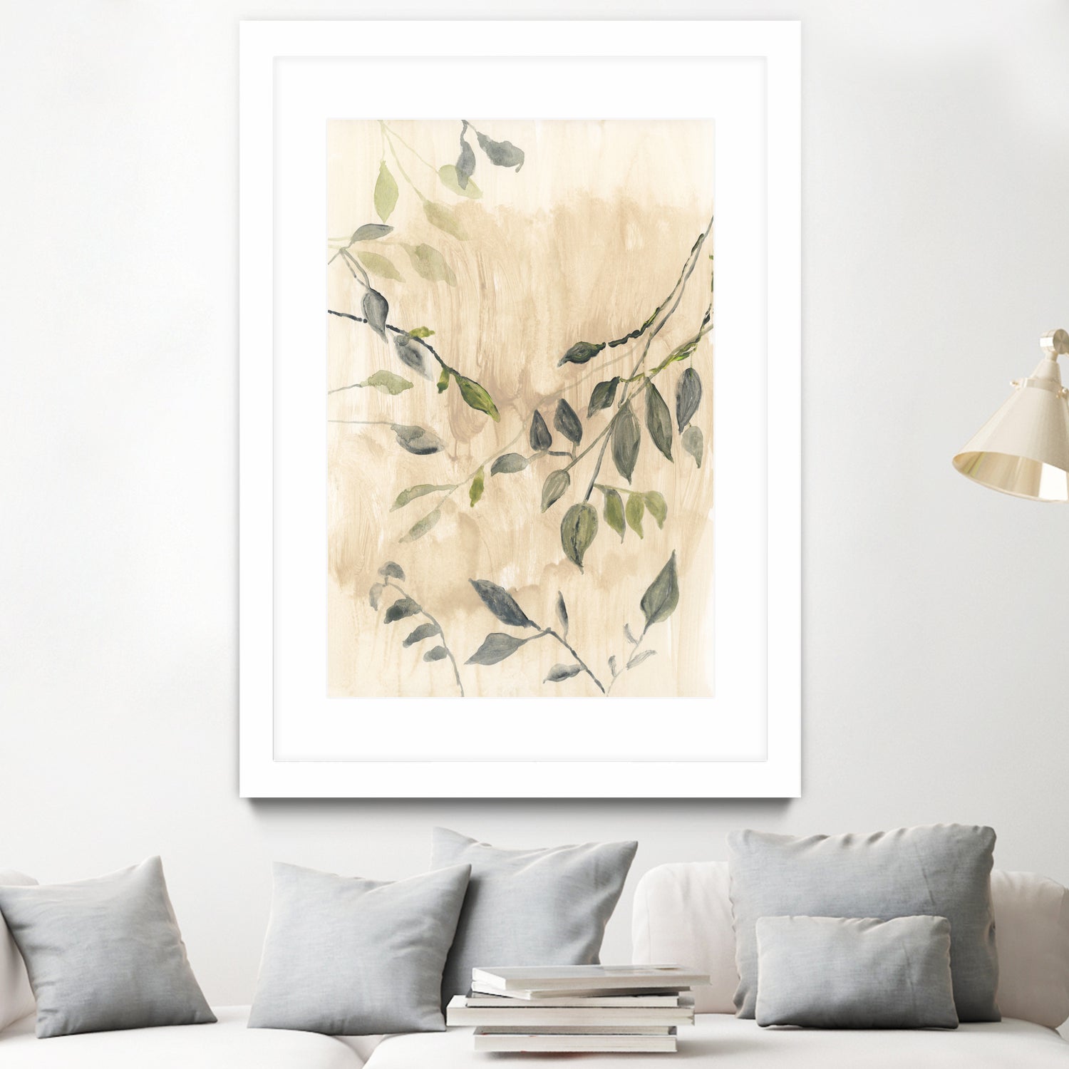 Colour Washed Leaves No1 by cartissi on GIANT ART - leaves flowers and plants leaves