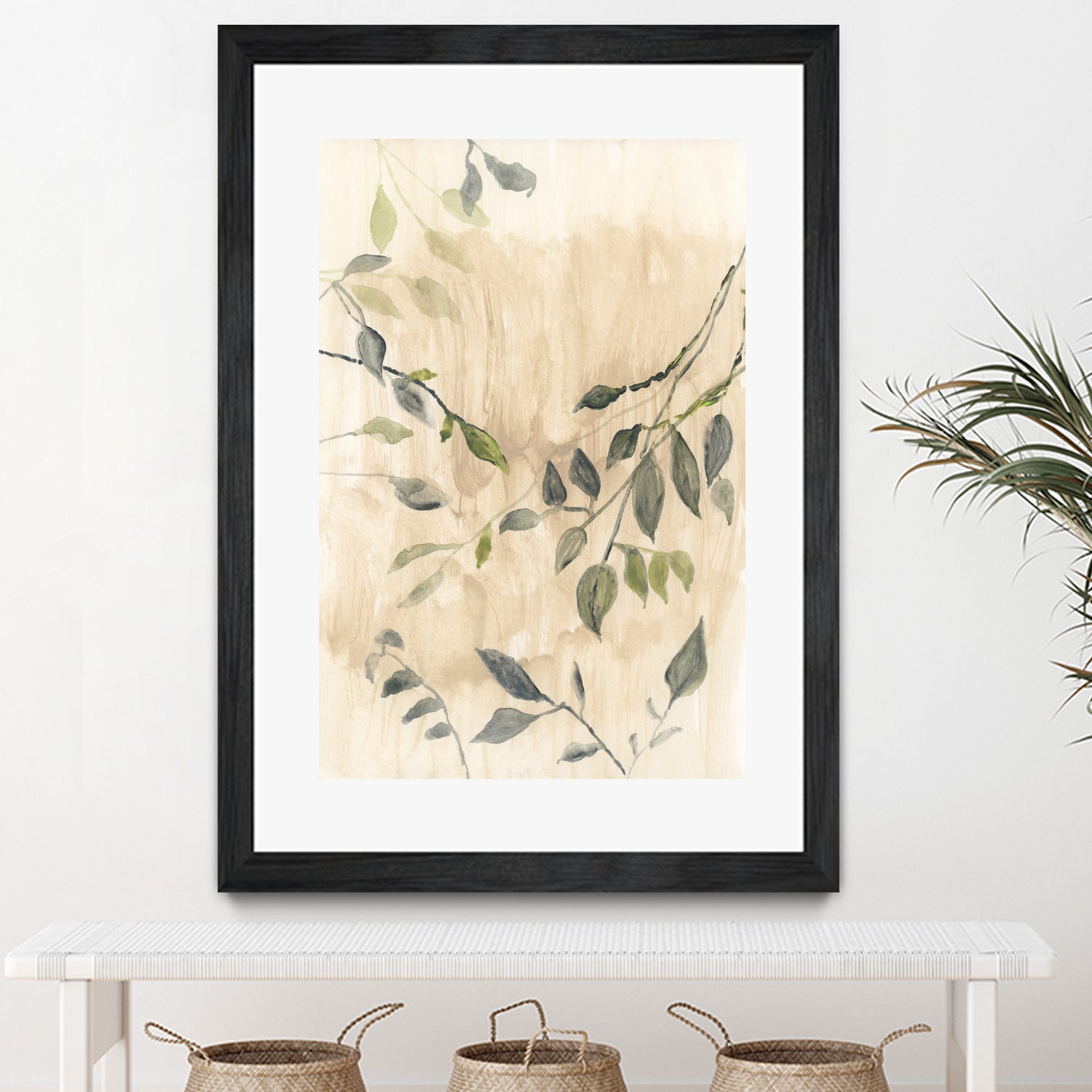 Colour Washed Leaves No1 by cartissi on GIANT ART - leaves flowers and plants leaves