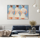 Retro Three Sailors by Melloi Art Prints on GIANT ART - woman paintings woman