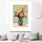 Colorful Flowers in Vase by Melloi Art Prints on GIANT ART - flowers and plants colorful
