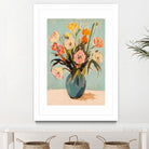 Colorful Flowers in Vase by Melloi Art Prints on GIANT ART - flowers and plants colorful