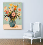 Colorful Flowers in Vase by Melloi Art Prints on GIANT ART - flowers and plants colorful