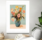 Colorful Flowers in Vase by Melloi Art Prints on GIANT ART - flowers and plants colorful
