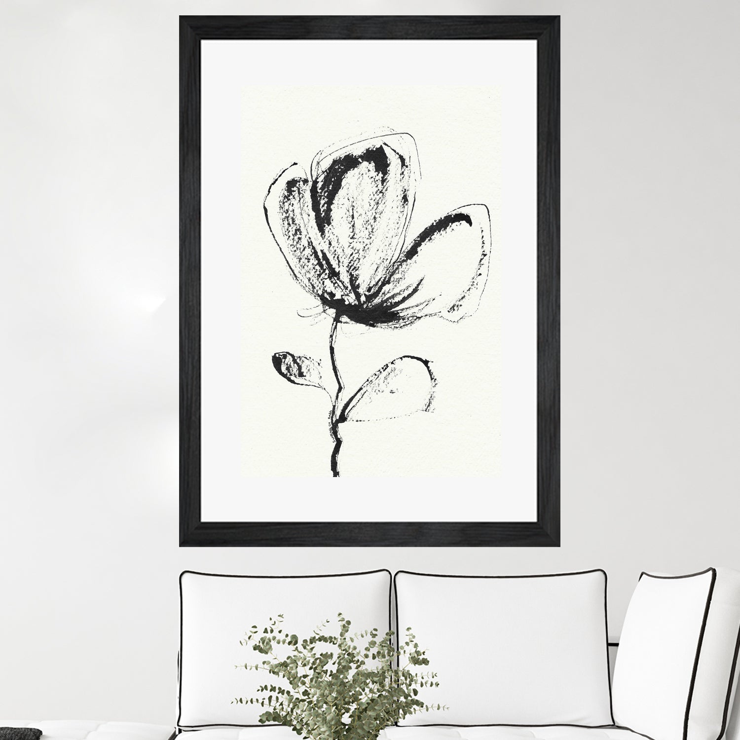 Petal Sketch Essence by Santhosh ch on GIANT ART - flowers and plants minimalist flower illustration