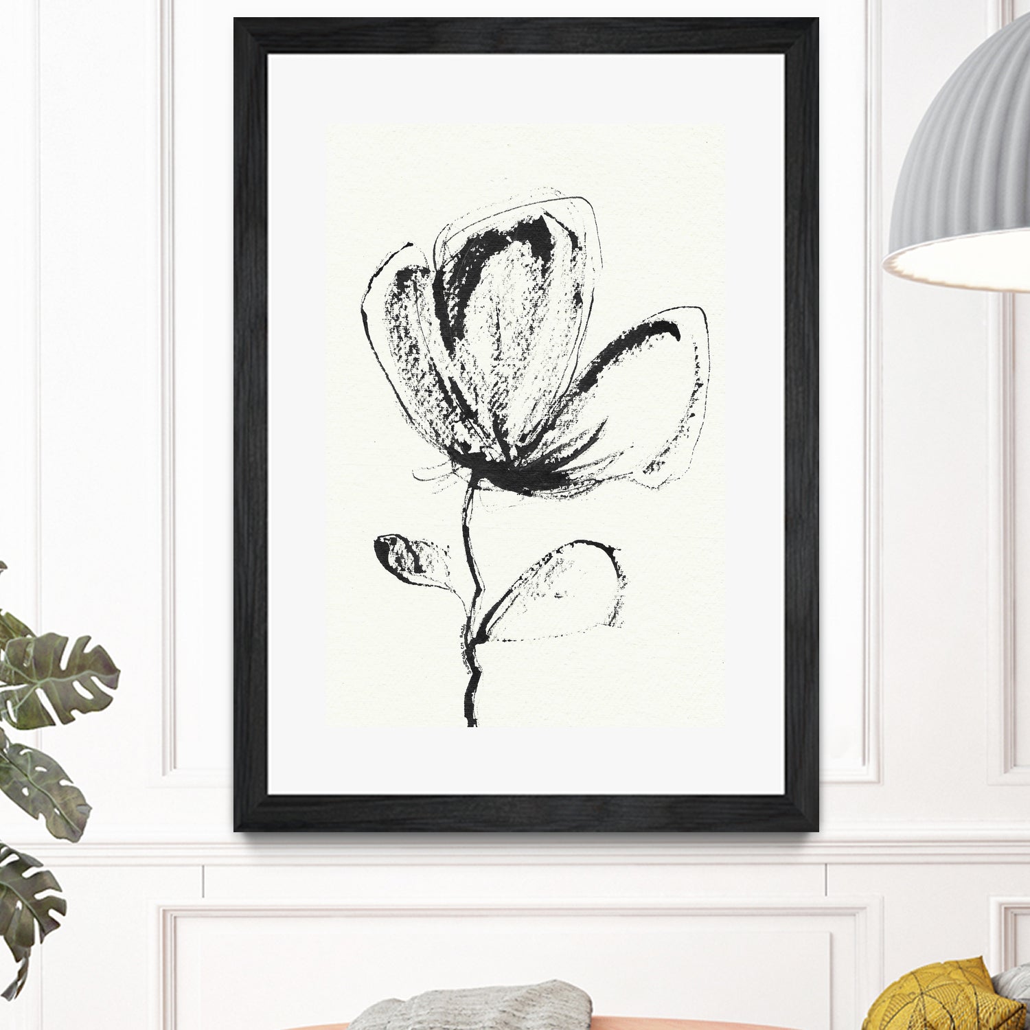Petal Sketch Essence by Santhosh ch on GIANT ART - flowers and plants minimalist flower illustration