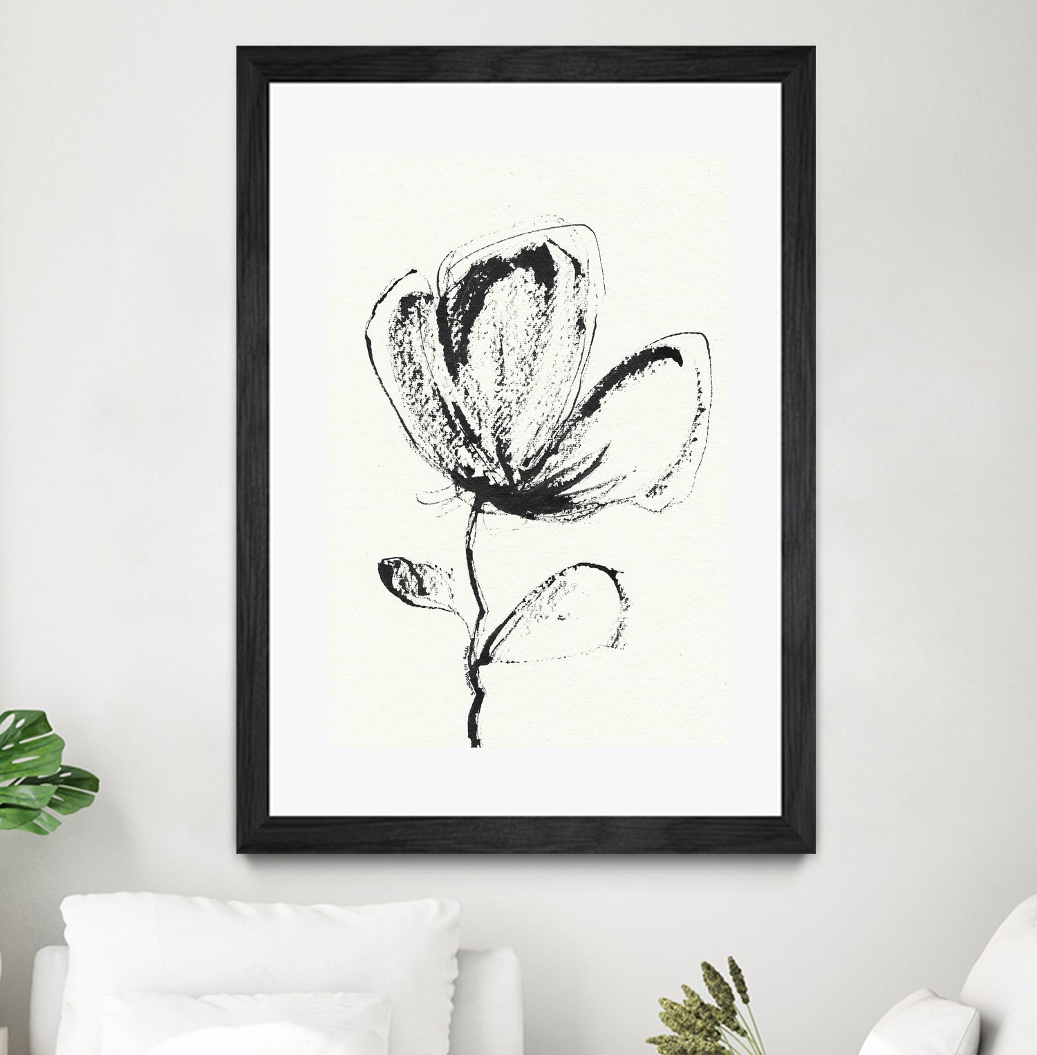 Petal Sketch Essence by Santhosh ch on GIANT ART - flowers and plants minimalist flower illustration