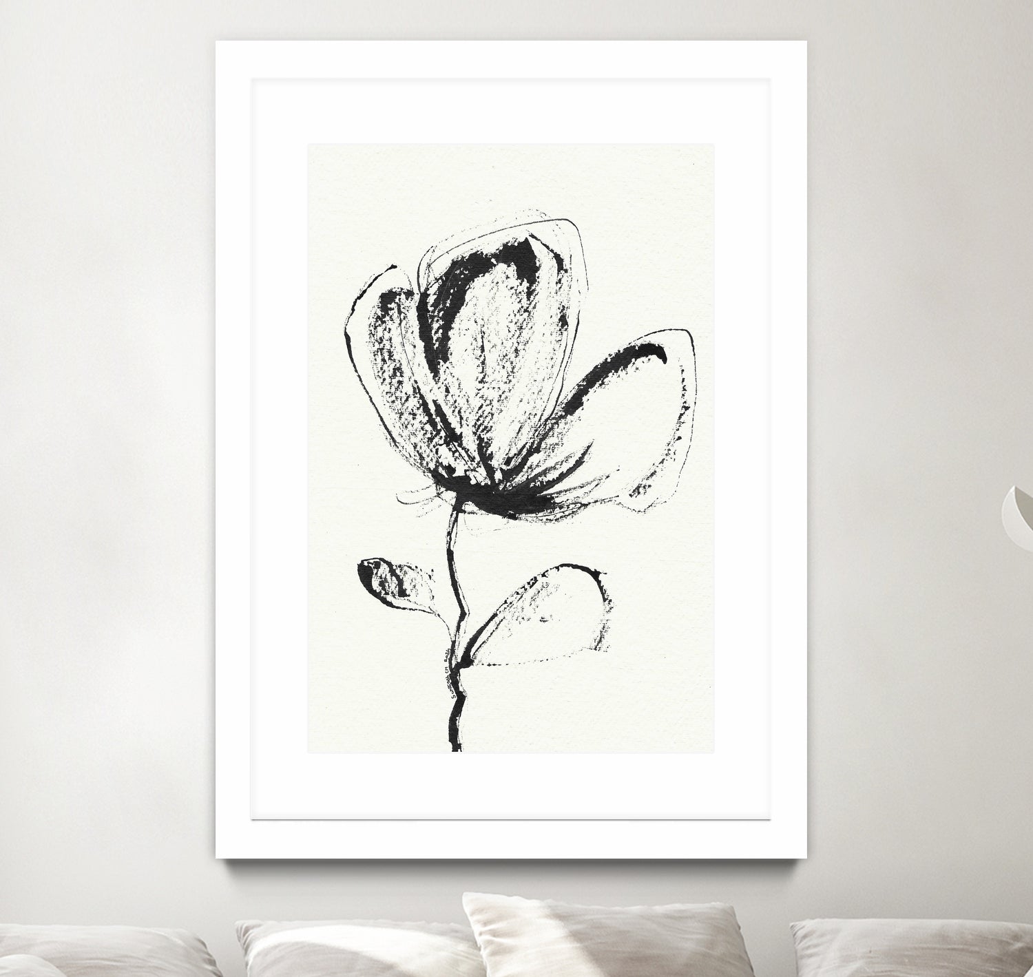Petal Sketch Essence by Santhosh ch on GIANT ART - flowers and plants minimalist flower illustration