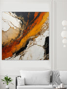 Fiery Marble Flow by Alpenglow Workshop on GIANT ART - abstract art abstract abstract art