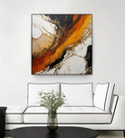 Fiery Marble Flow by Alpenglow Workshop on GIANT ART - abstract art abstract abstract art