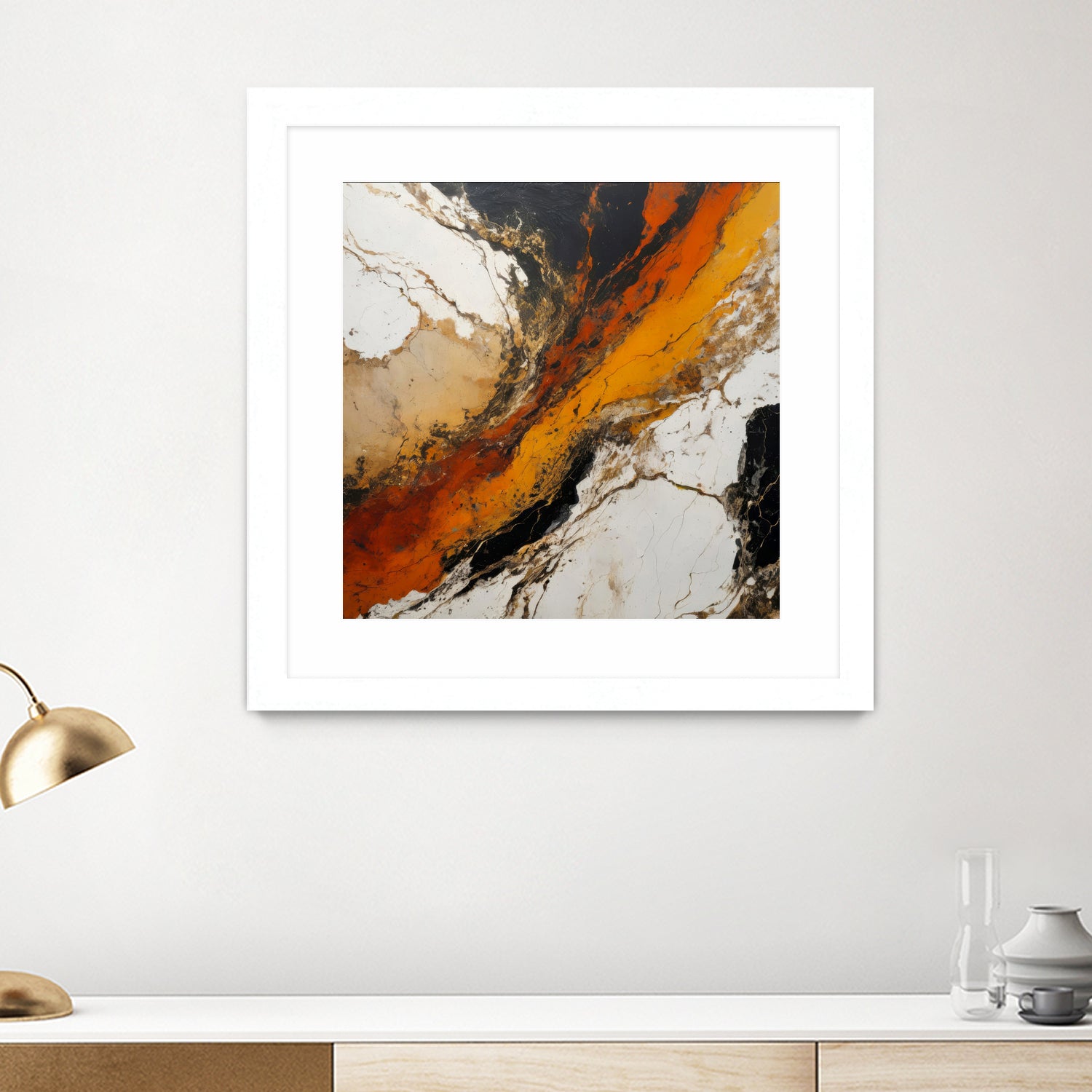 Fiery Marble Flow by Alpenglow Workshop on GIANT ART - abstract art abstract abstract art