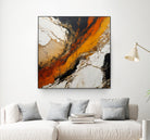 Fiery Marble Flow by Alpenglow Workshop on GIANT ART - abstract art abstract abstract art