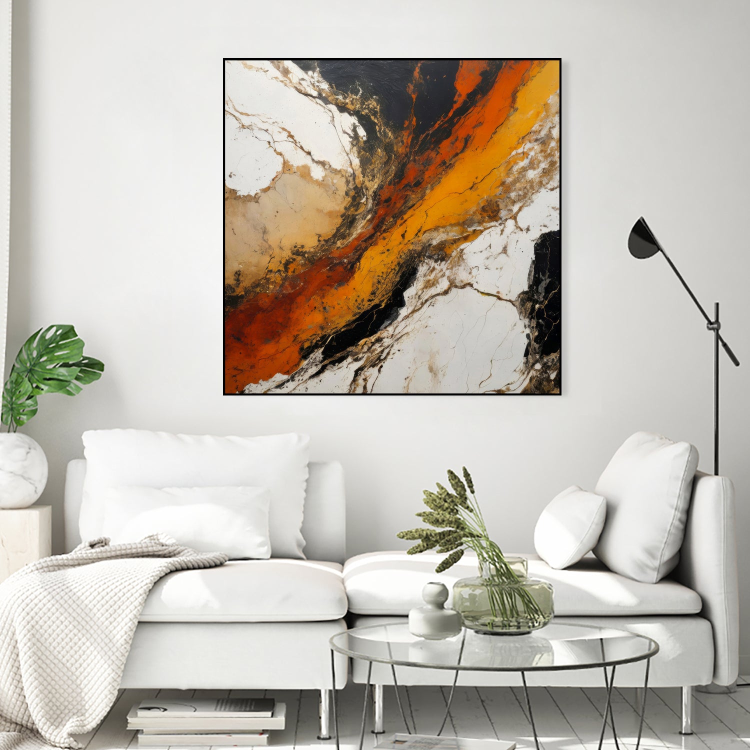 Fiery Marble Flow by Alpenglow Workshop on GIANT ART - abstract art abstract abstract art