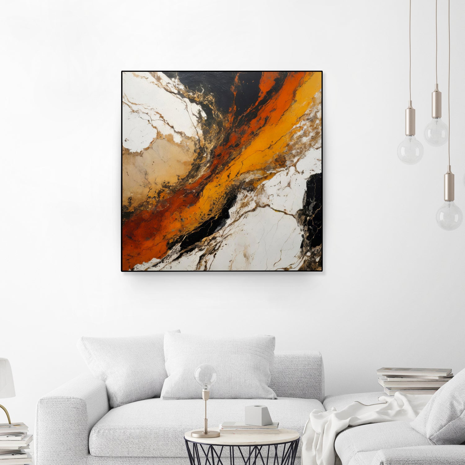 Fiery Marble Flow by Alpenglow Workshop on GIANT ART - abstract art abstract abstract art