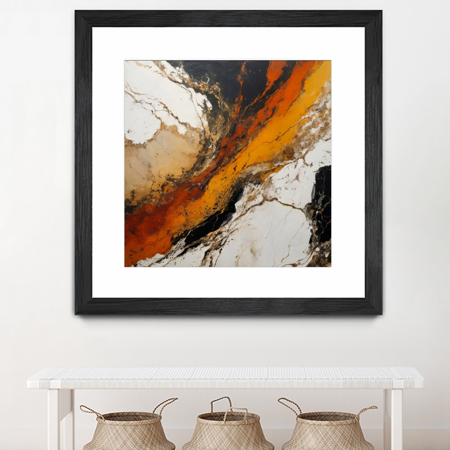 Fiery Marble Flow by Alpenglow Workshop on GIANT ART - abstract art abstract abstract art