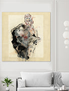 Dynamic Figure Captured by Ute Rathmann on GIANT ART - figurative sketch