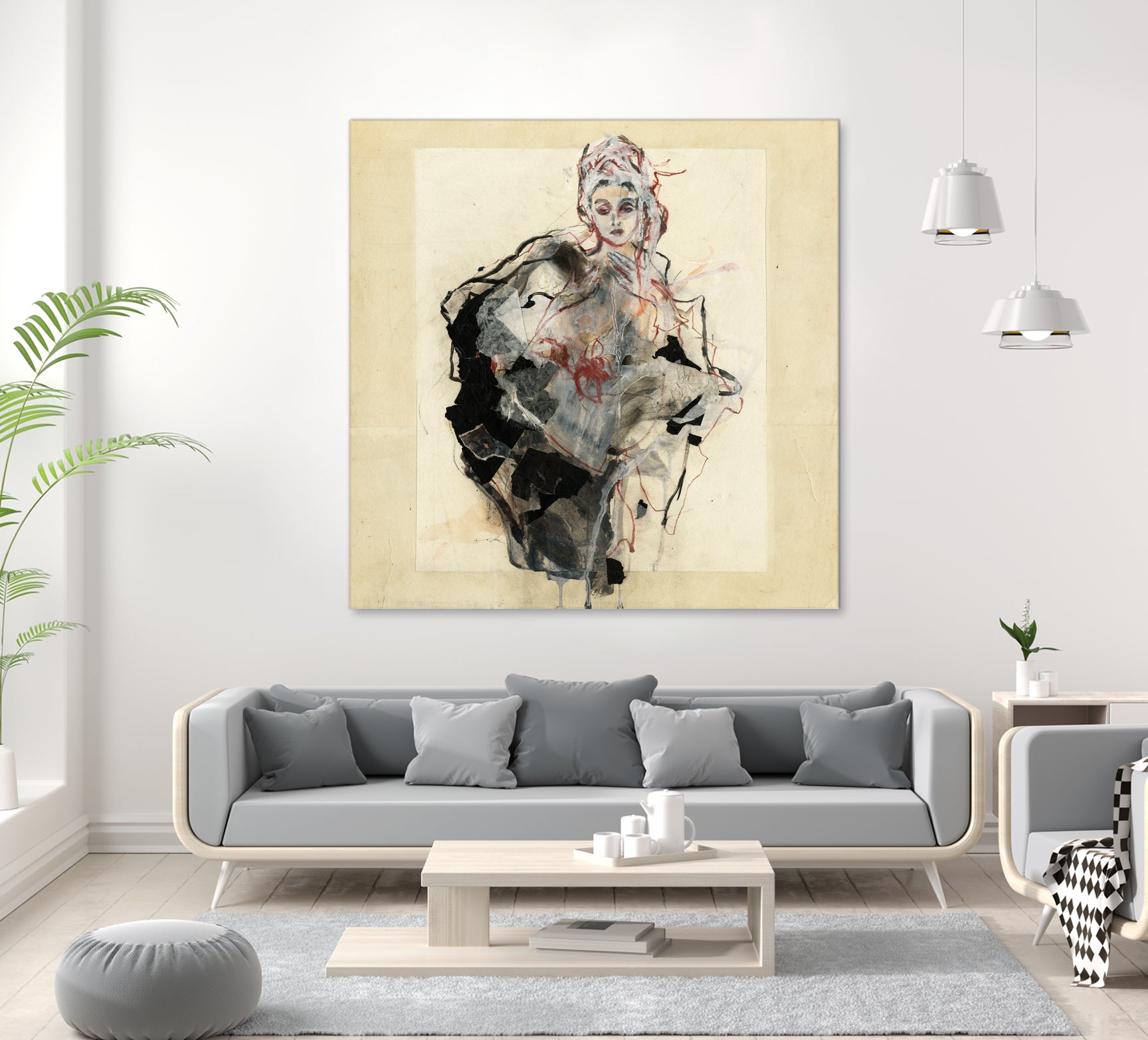 Dynamic Figure Captured by Ute Rathmann on GIANT ART - figurative sketch