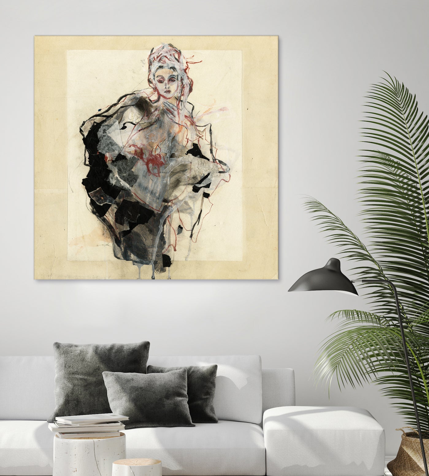 Dynamic Figure Captured by Ute Rathmann on GIANT ART - figurative sketch