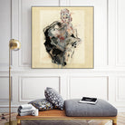 Dynamic Figure Captured by Ute Rathmann on GIANT ART - figurative sketch