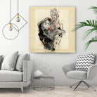 Dynamic Figure Captured by Ute Rathmann on GIANT ART - figurative sketch