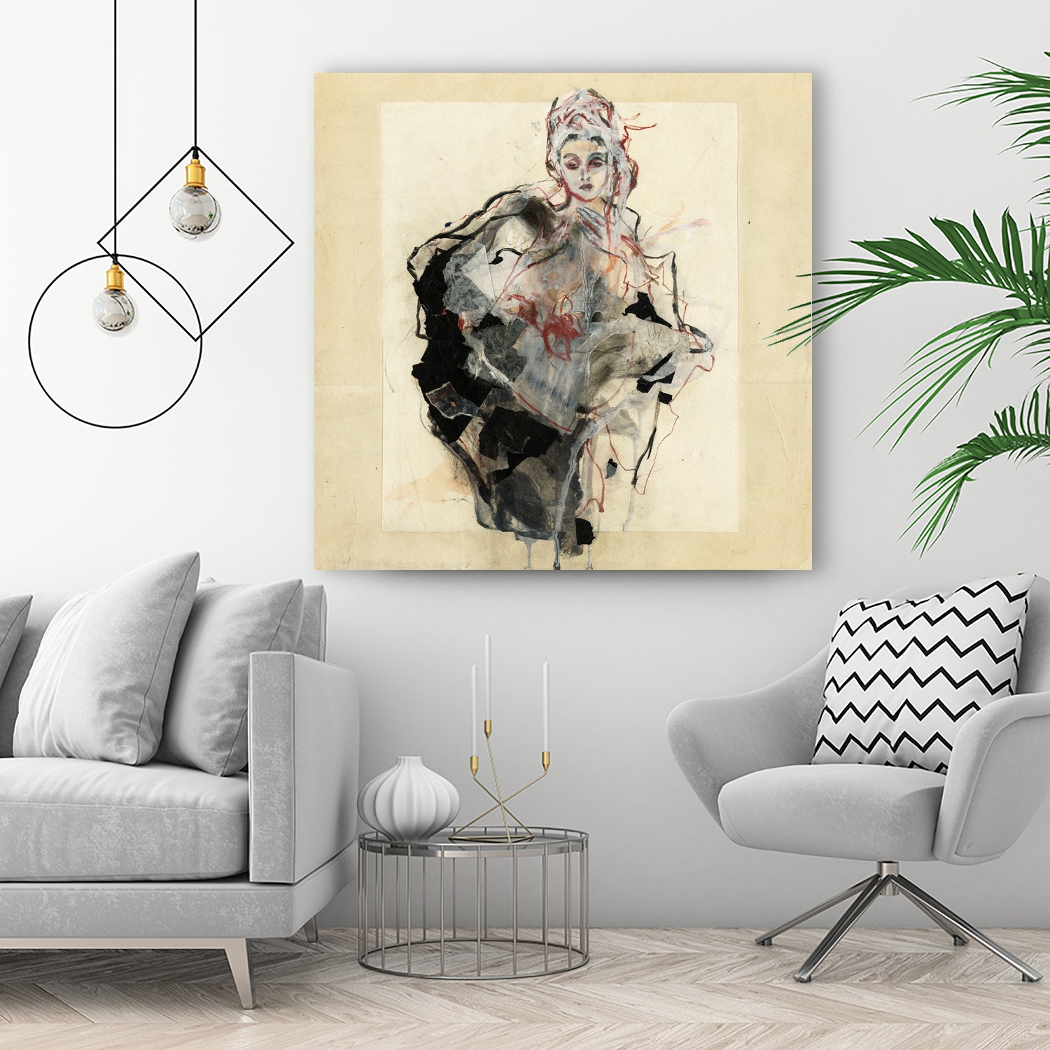 Dynamic Figure Captured by Ute Rathmann on GIANT ART - figurative sketch