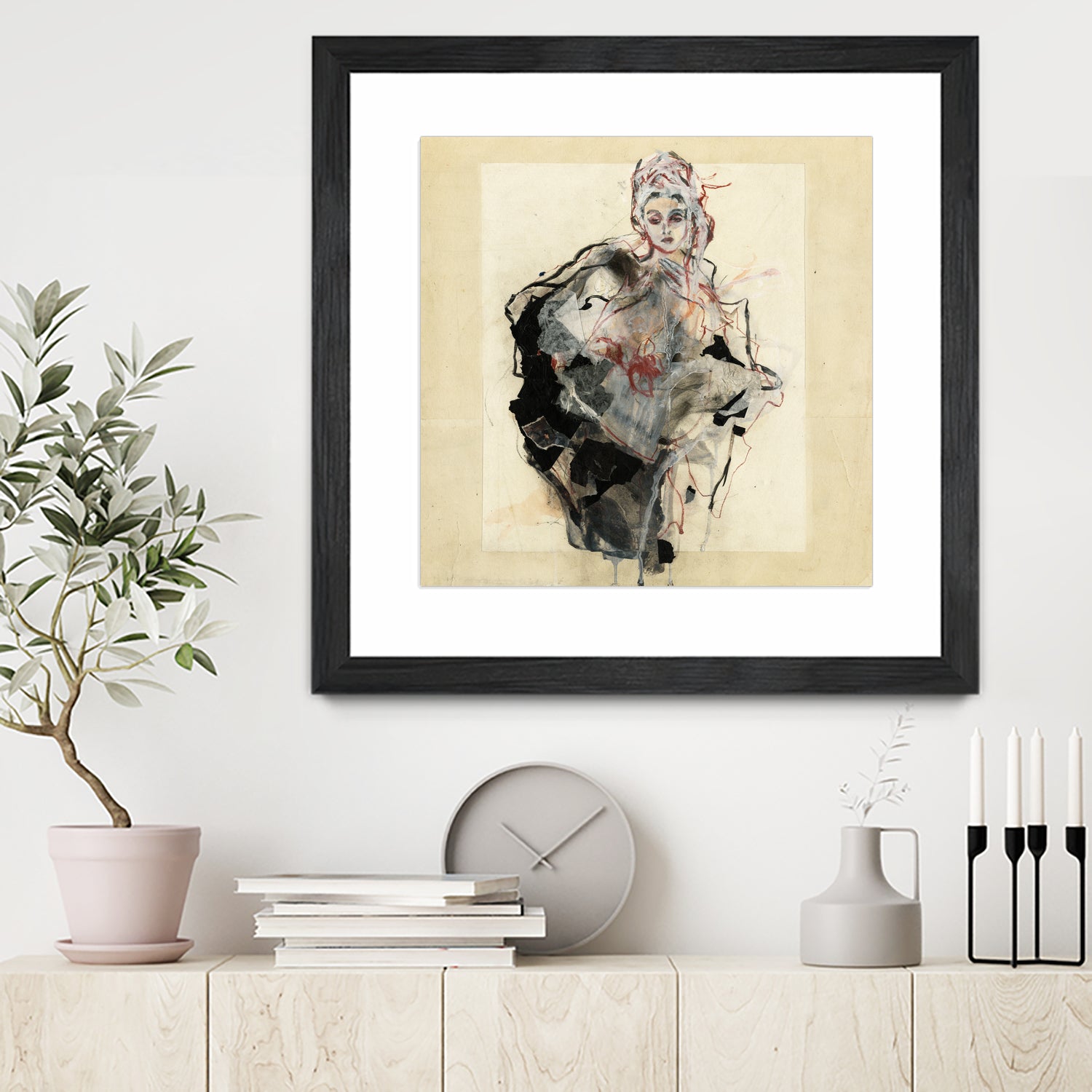 Dynamic Figure Captured by Ute Rathmann on GIANT ART - figurative sketch