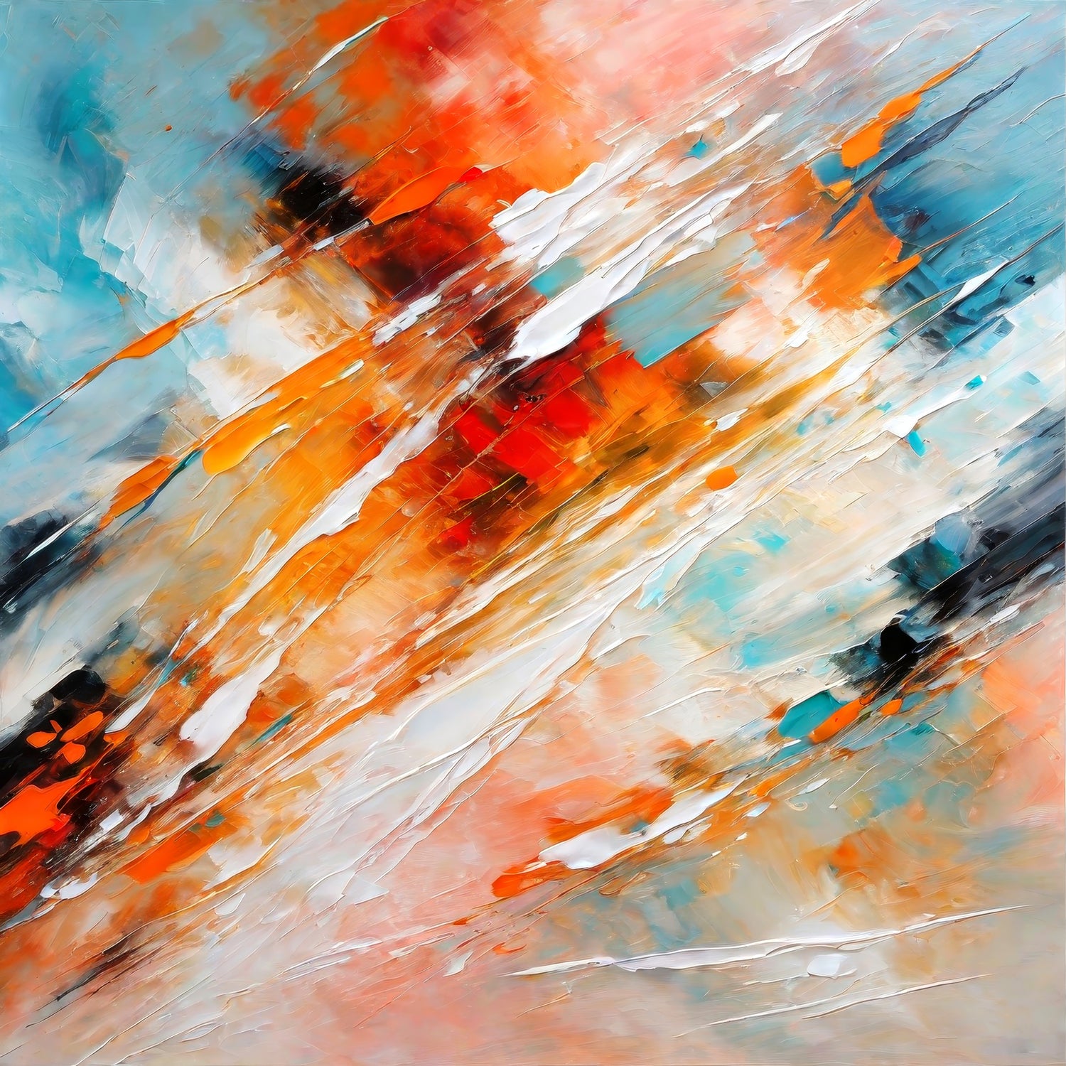 Impressionist Colorful Abstract - Art Print by Alpenglow Workshop