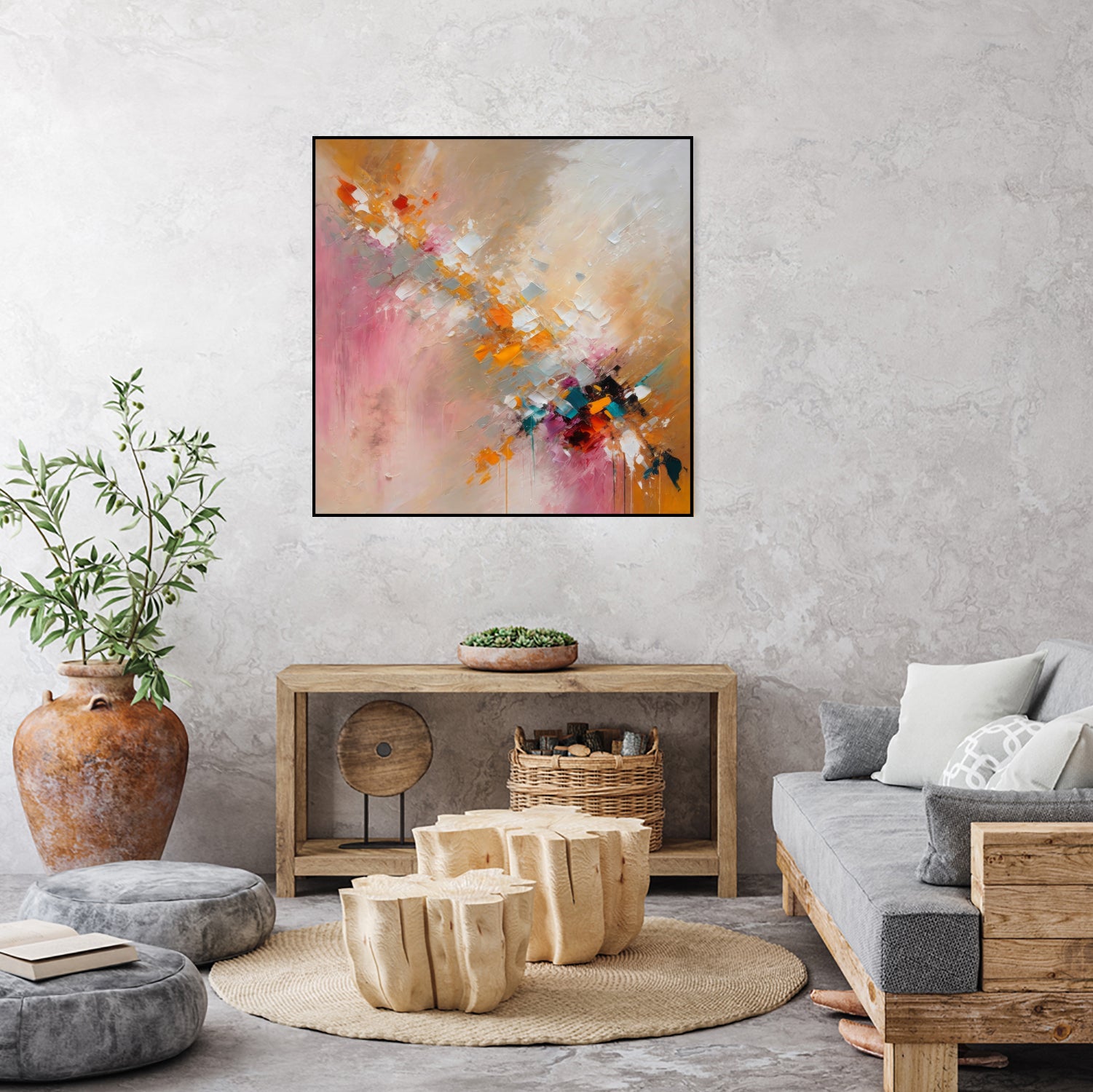 Flying Colours – Abstract Art パンク天国 7インチ Colorful Cascade - Art Print by Alpenglow Workshop | GIANT ART