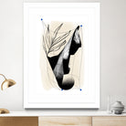 Which Came First by Jilli Darling  on GIANT ART - abstract abstract, bold, white, grey, gray, calm, painting, print,  wallart,  wall art,  energetic, colourful, graphic print, illustration, soft, brush strokes, cute, prints, home decor, beige, black, drawing